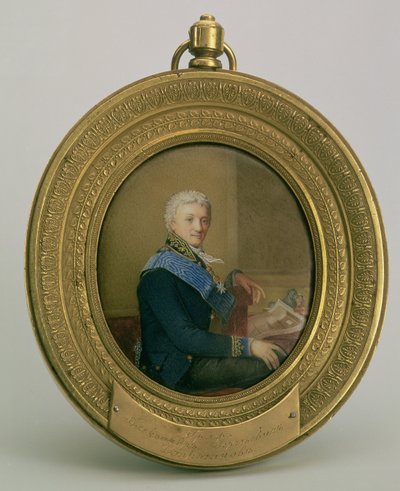 Portret van Graaf Aleksandr Sergeevich Stroganov (1738-1811), 1806-7 door Dmitri Ivanovich Yevreinov